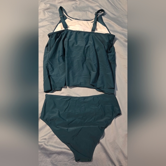 SUUKSESS Teal Halter Tankini Set #645 NWOT - Picture 2 of 10